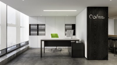 现代经理办公室3D模型下载